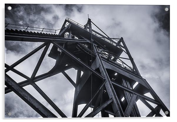 Penallta Colliery Mine Head Acrylic by paul thomas