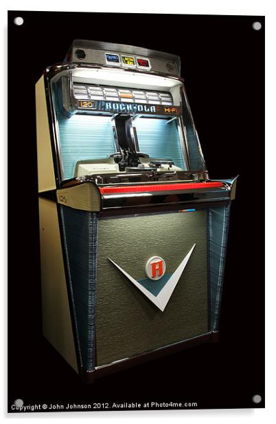 Rock-Ola 1468 Tempo 1 Jukebox - 1959 Acrylic by John Johnson