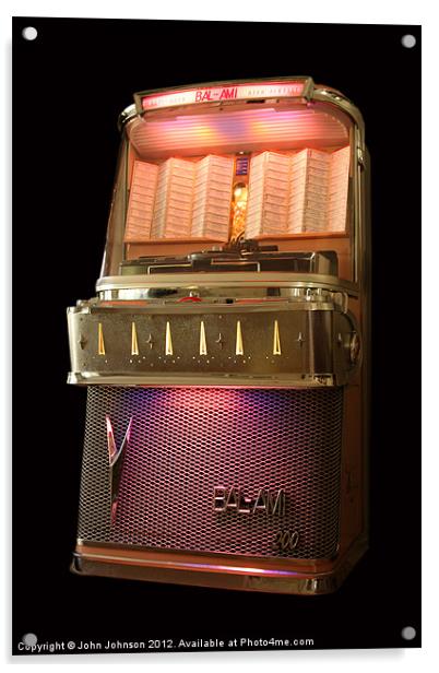 BAL-AMi I200M Jukebox - 1958 Acrylic by John Johnson