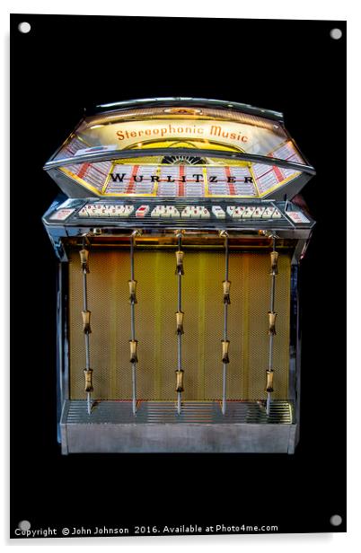 Wurlitzer jukebox, model 2500, made in 1961 Acrylic by John Johnson