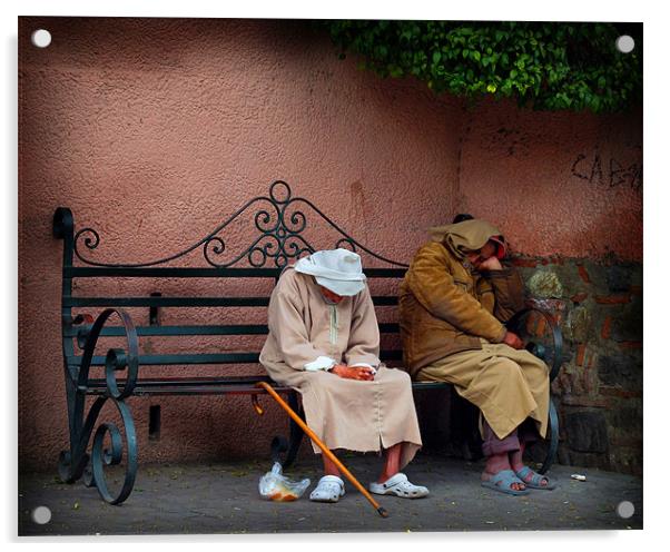 Dozing in Marrakech Acrylic by David Worthington