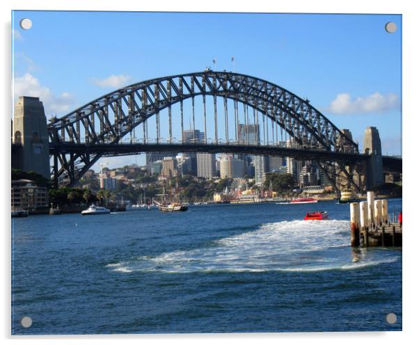   Sydney Harbour Bridge NSW Australia              Acrylic by David Worthington