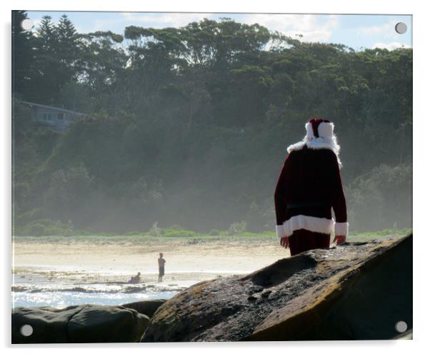           Santa gets his dates wrong               Acrylic by David Worthington
