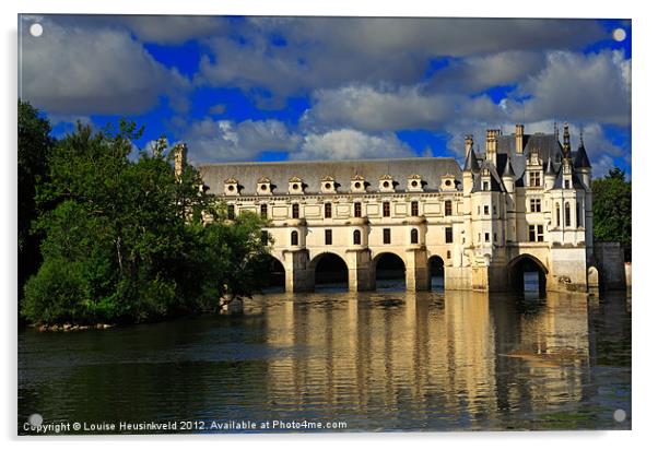 Chateau Chenonceau, Loire Valley, France Acrylic by Louise Heusinkveld