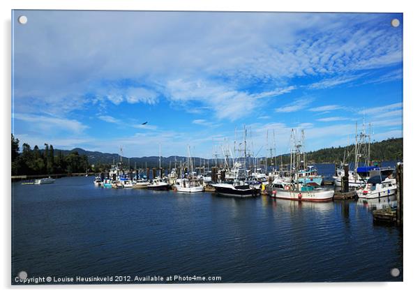 Sooke Harbour, British Columbia Acrylic by Louise Heusinkveld