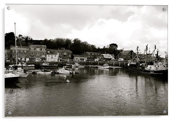 Padstow Harbour Acrylic by barnabas whiting