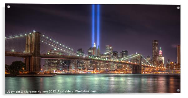 Tribute in Light II Acrylic by Clarence Holmes