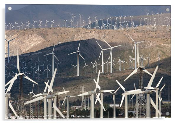 San Gorgonio Wind Farm I Acrylic by Clarence Holmes