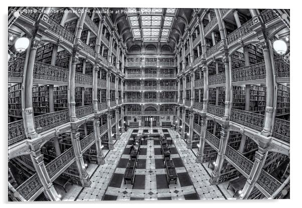 George Peabody Library II Acrylic by Clarence Holmes