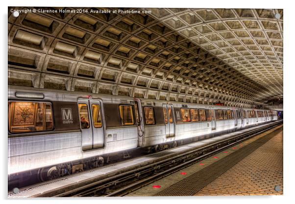 Washington DC Metro Station V Acrylic by Clarence Holmes