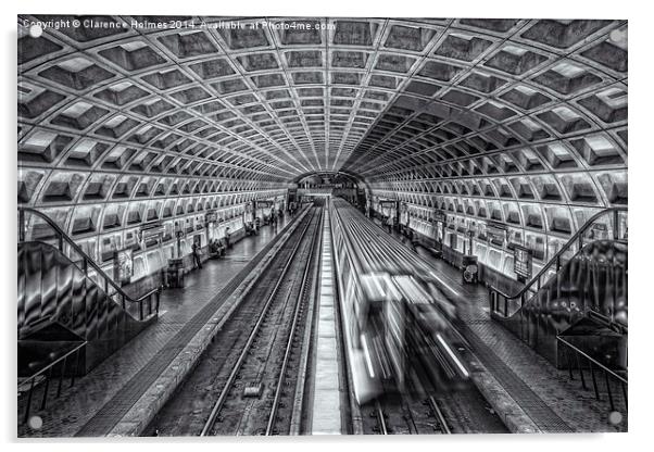 Washington DC Metro Station XII Acrylic by Clarence Holmes