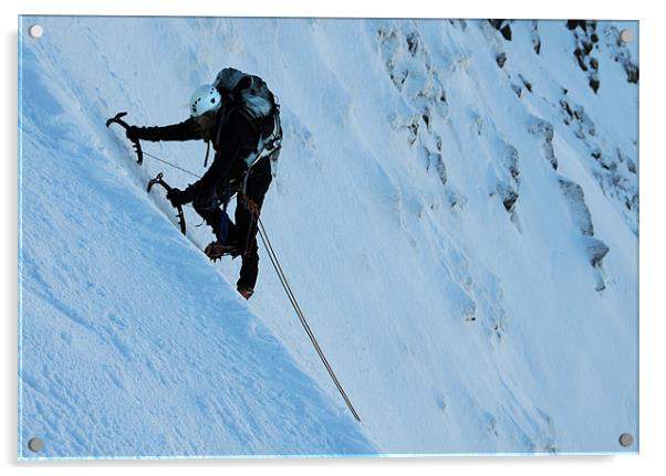 Ice climbers 4 Acrylic by Robert Fielding
