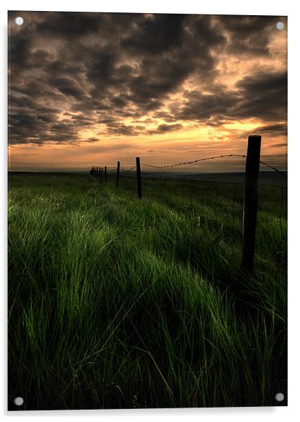 Moorland sunset Acrylic by Robert Fielding