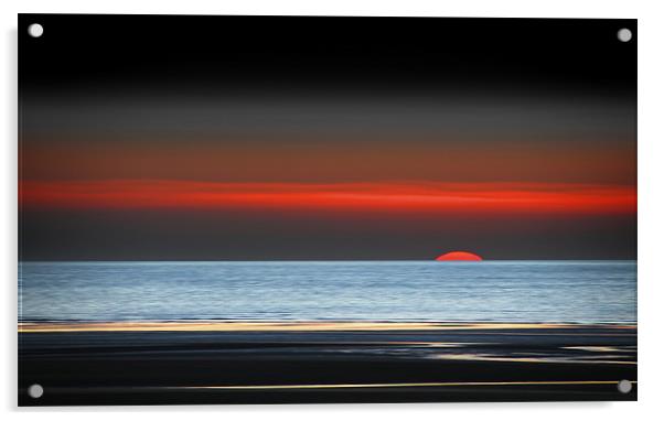 minimalistic sunset Acrylic by Robert Fielding