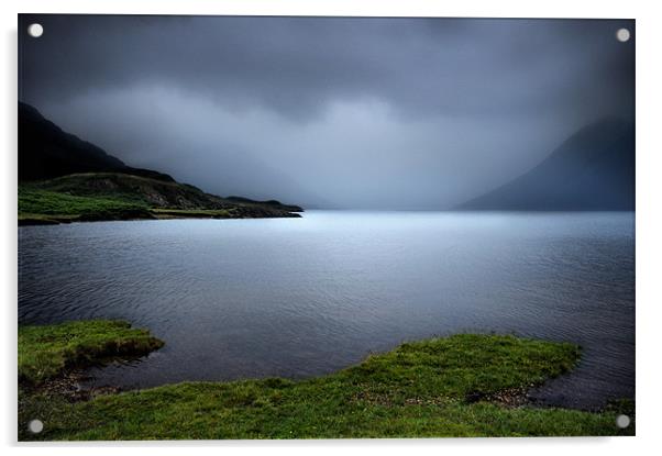 Wast Water mists Acrylic by Robert Fielding