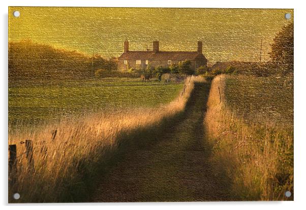 At the end of the lane Acrylic by Robert Fielding
