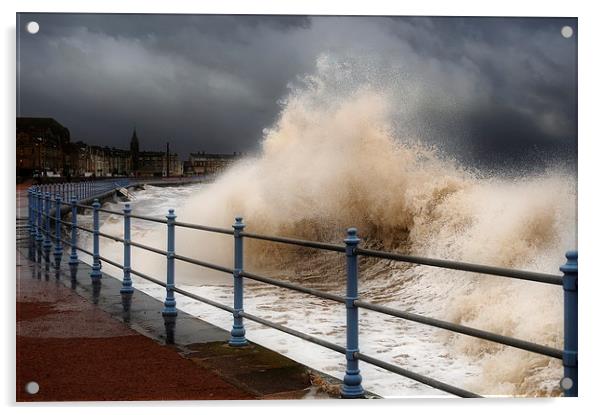 Stormy seas Acrylic by Robert Fielding