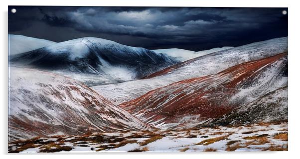  Lakeland fells winter Acrylic by Robert Fielding