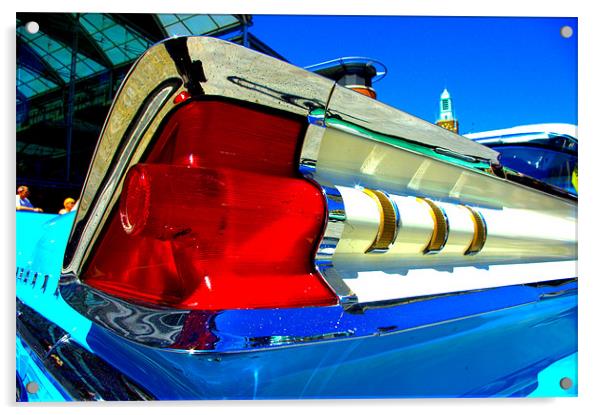 Car Rear Light Acrylic by John Boekee