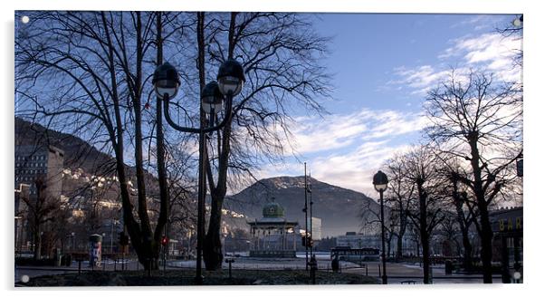 The Bergen band stand Acrylic by John Boekee