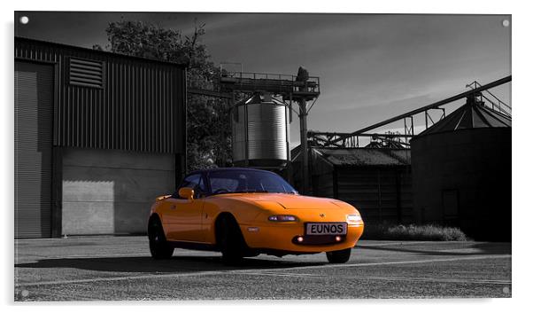 Eunos, Roadster Acrylic by John Boekee