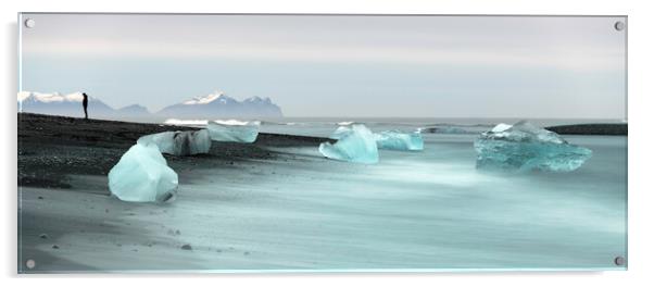 Ice beach Acrylic by Barry Maytum