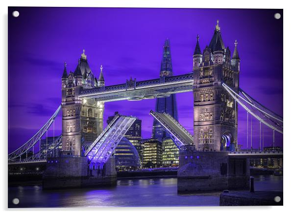 Tower Bridge London Acrylic by Garry Spight