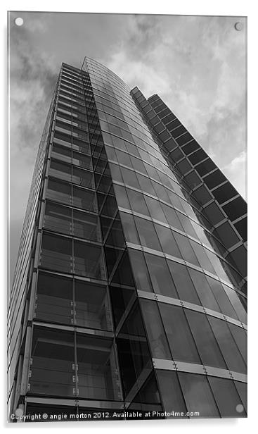 The Velocity Tower Sheffield Acrylic by Angie Morton