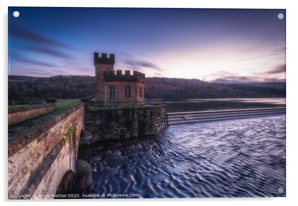 Broomhead Reservoir Acrylic by Angie Morton
