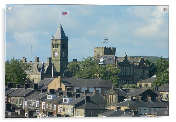 Iconic Colne Towers Acrylic by Graham Tipling