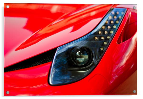 Ferrari 458 Abstract Wing / Light Acrylic by Mark Battista