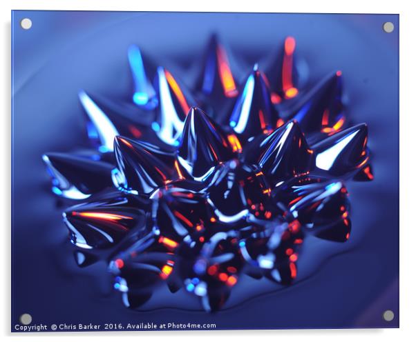 Macro of liquid metal Acrylic by Chris Barker