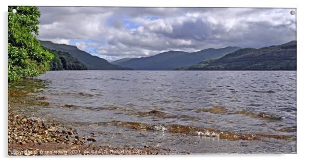 Loch Lomond Scotland Panoramic   Acrylic by Diana Mower