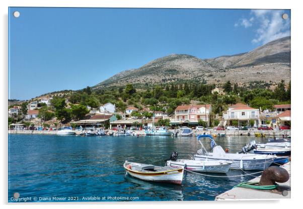 Kefalonia Greece Acrylic by Diana Mower