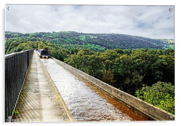 Pontcysyllte Aqueduct Llangollen Acrylic by Diana Mower