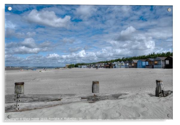 West Wittering Sandy Beach  Acrylic by Diana Mower