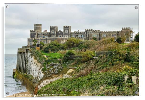 Kingsgate Castle Kent Acrylic by Diana Mower