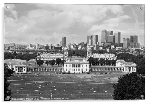 Greenwich Park Museum Acrylic by Diana Mower