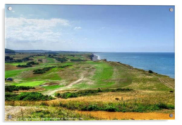 Sheringham Golf Course Acrylic by Diana Mower
