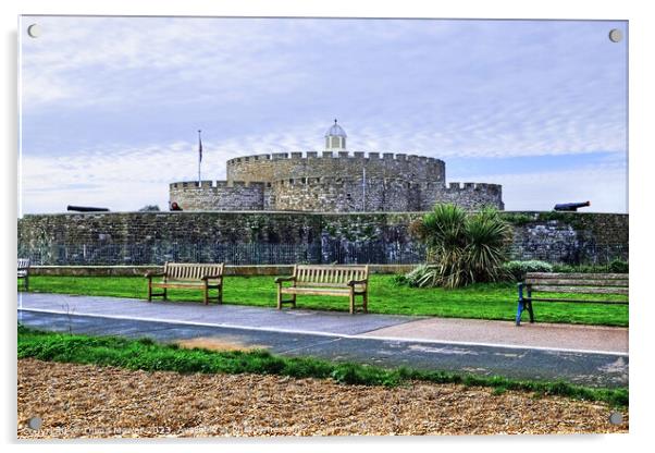 Deal Castle Kent Acrylic by Diana Mower