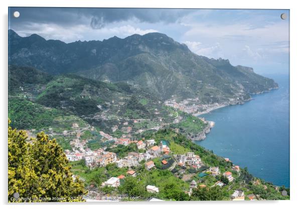 The Amalfi Coast Italy   Acrylic by Diana Mower