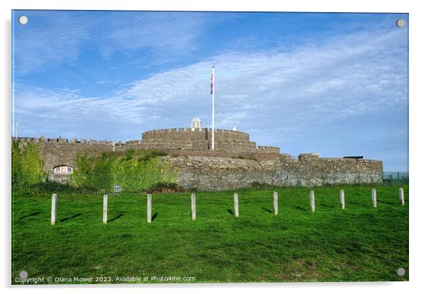 Deal Castle Kent Acrylic by Diana Mower