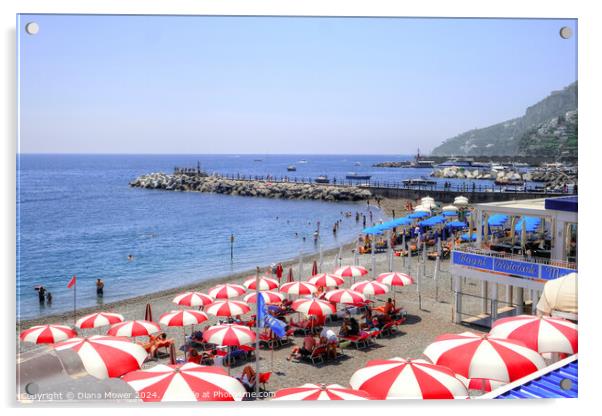  Amalfi Beach Italy   Acrylic by Diana Mower