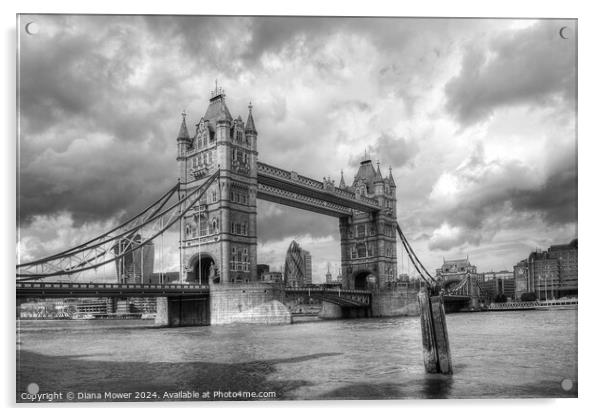Tower Bridge London Acrylic by Diana Mower