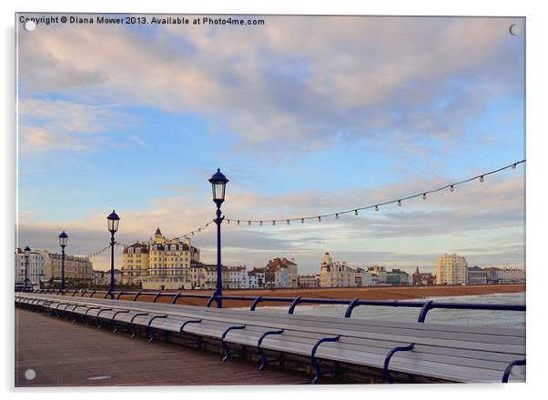 Eastbourne Pier Sussex Acrylic by Diana Mower