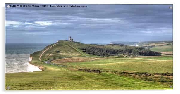 Belle Tout Lighthouse  Acrylic by Diana Mower