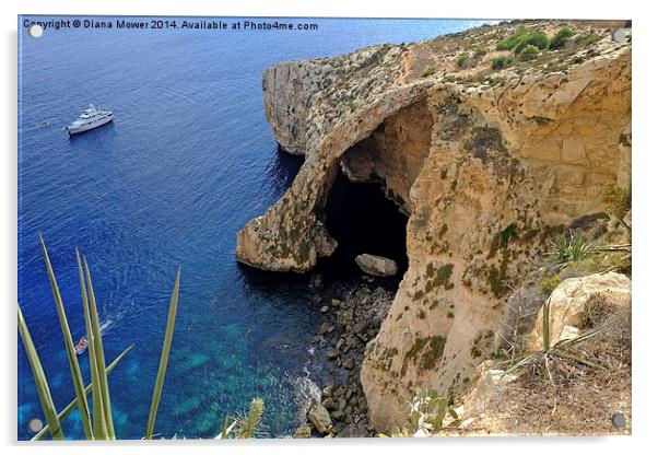  Blue Grotto Acrylic by Diana Mower