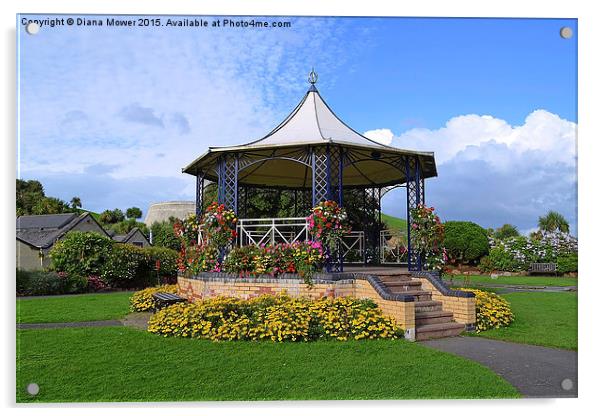  Ilfracombe Bandstand Acrylic by Diana Mower