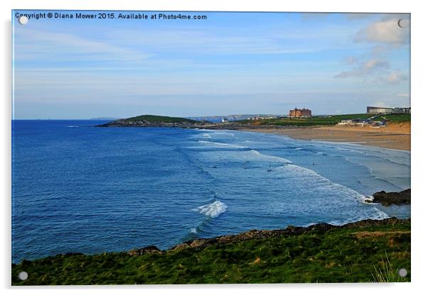  Fistral Beach  Acrylic by Diana Mower