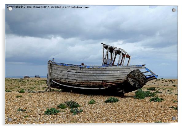  Dungeness Boat Acrylic by Diana Mower